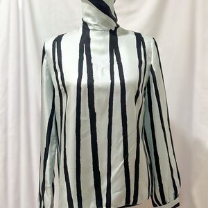 100% Silk High Neck Miu Miu Top